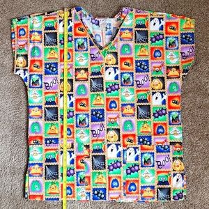 Jasco Unisex Halloween Scrub Top